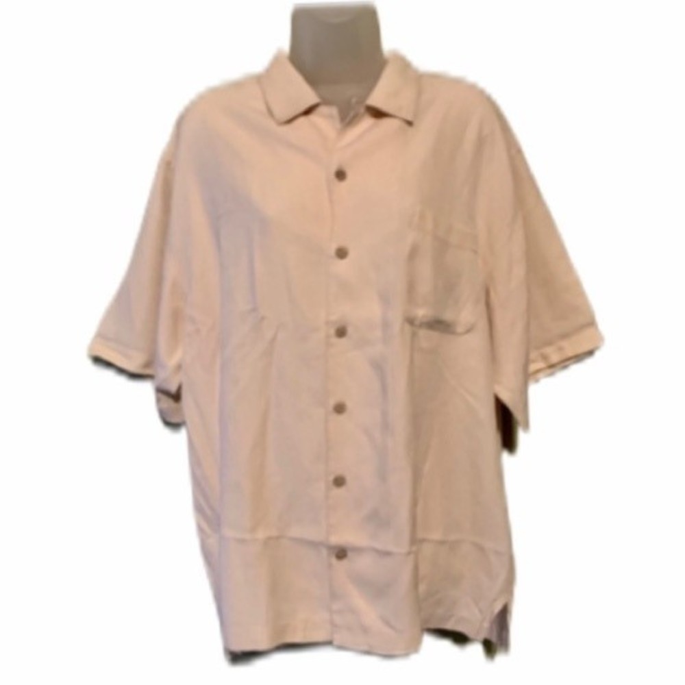 Tommy Bahama 100% Silk Button Down Shirt, Size Large